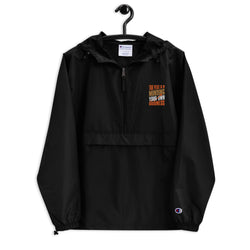 Minding your own business Embroidered Champion Packable Jacket