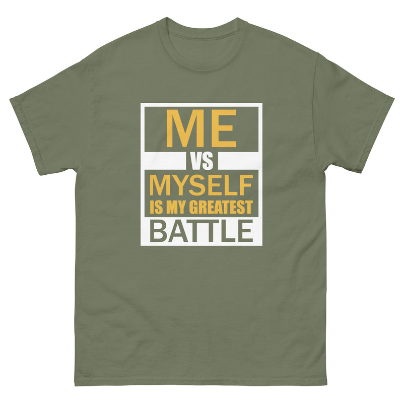 Me vs Myself (gold) Men's classic tee