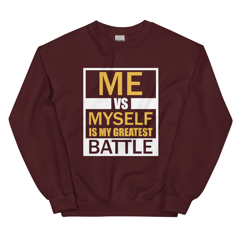 Me vs Myself (gold) Unisex Sweatshirt