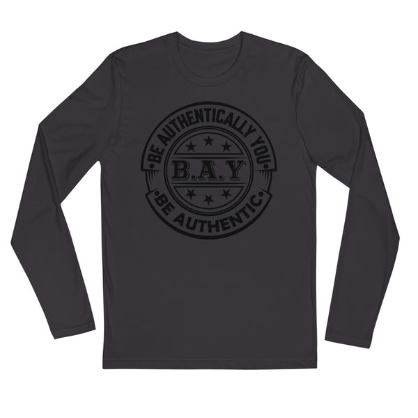 B.A.Y. Long Sleeve Fitted Crew